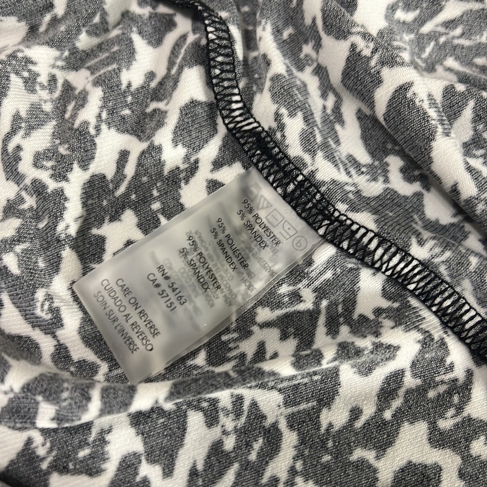 Calvin Klein Plus Size Short Double Layer Flutter Sleeve V-Neck Top - Picture 8 of 8